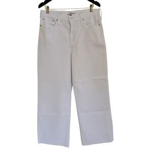 J. Crew Slim Wide-Leg Jean In White Wash 31